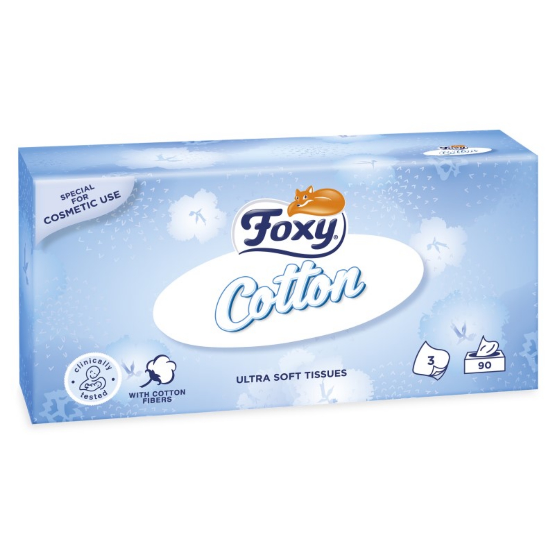 Picture of FOXY COTTON FACIAL TISSUES REG 3ply (eu/plt) FSC®