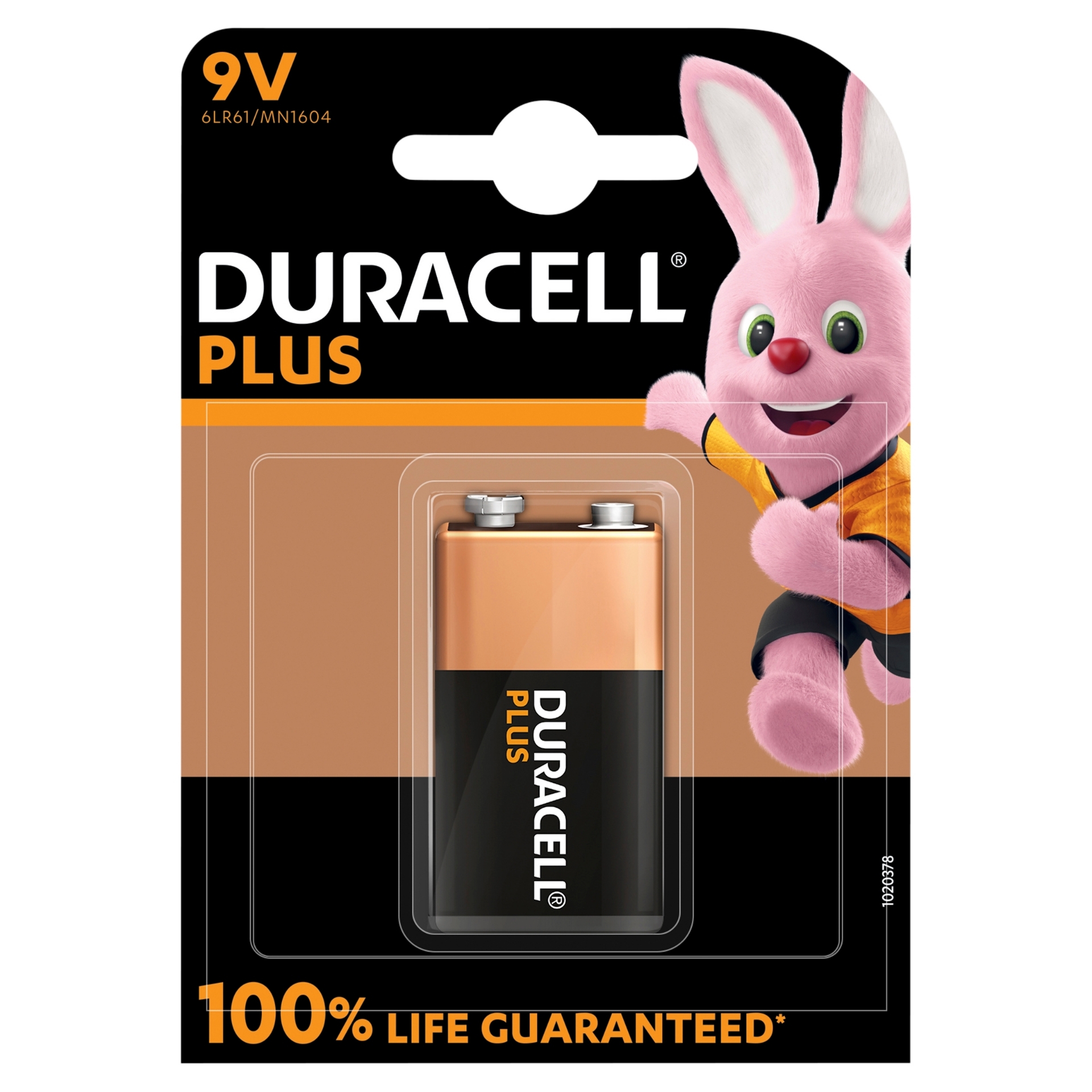 Picture of DURACELL PLUS POWER +100% - 9V BATTERIES CO:CN