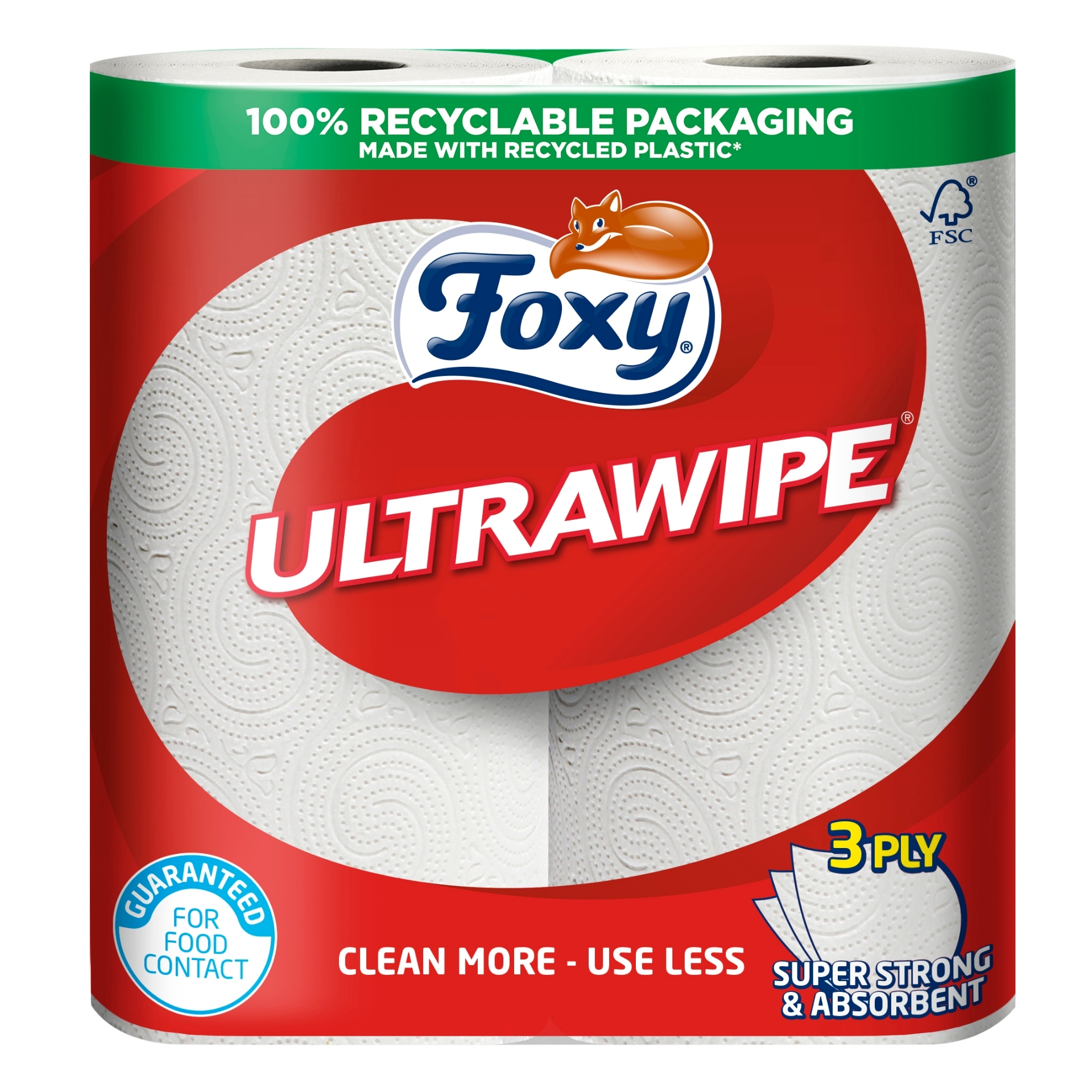 Picture of FOXY ULTRAWIPE KITCHEN TOWEL 3ply 65sht FSC®