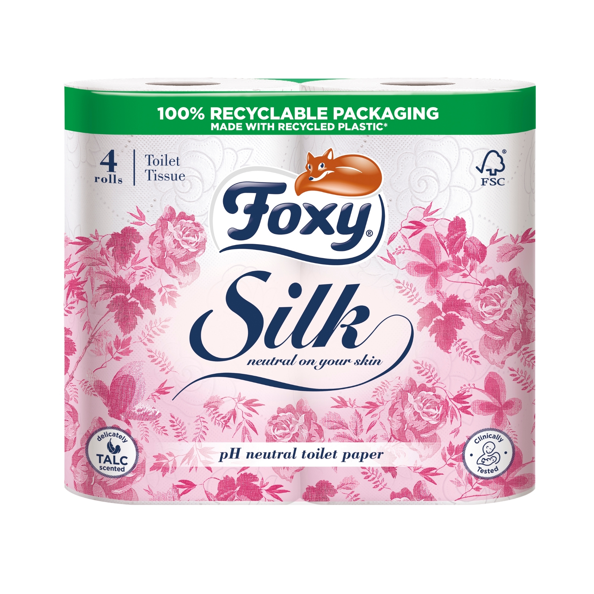 Picture of FOXY SILK SCENTED TOILET ROLL 4pk 3ply 180Sht FSC®