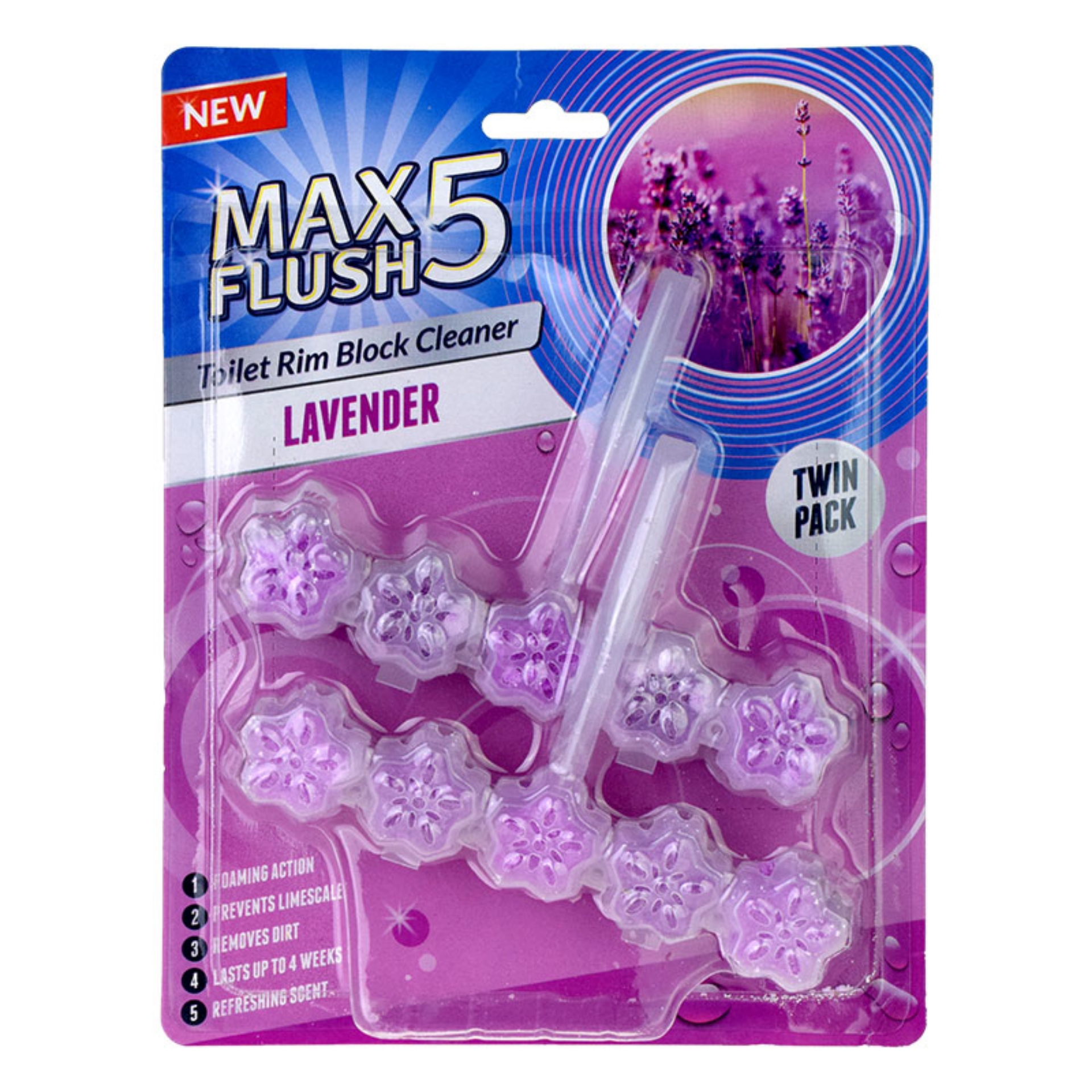 Picture of MAX FLUSH 5 RIM BLOCK - LAVENDER TWIN CO:CN
