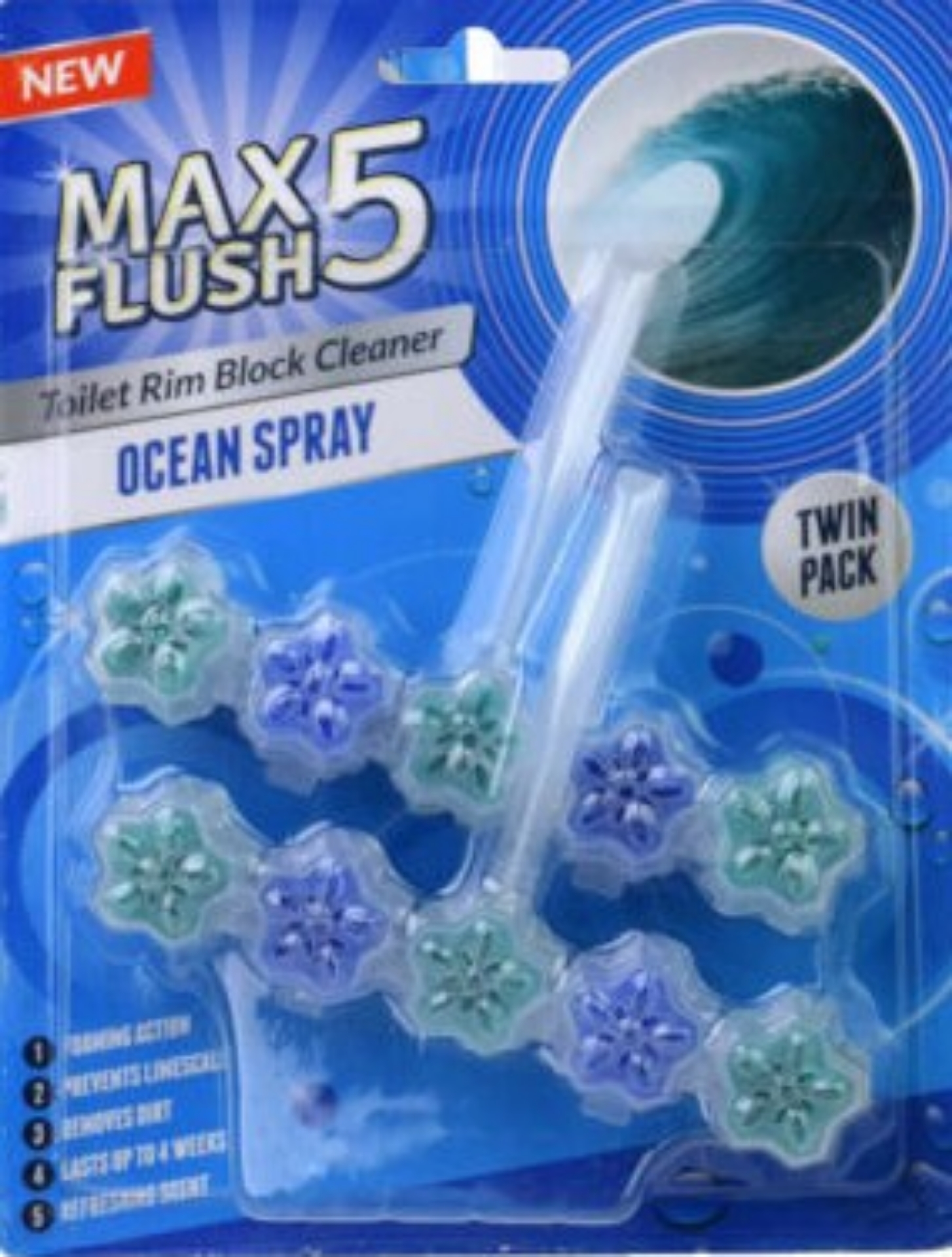 Picture of MAX FLUSH 5 RIM BLOCK - OCEAN SPRAY TWIN CO:CN