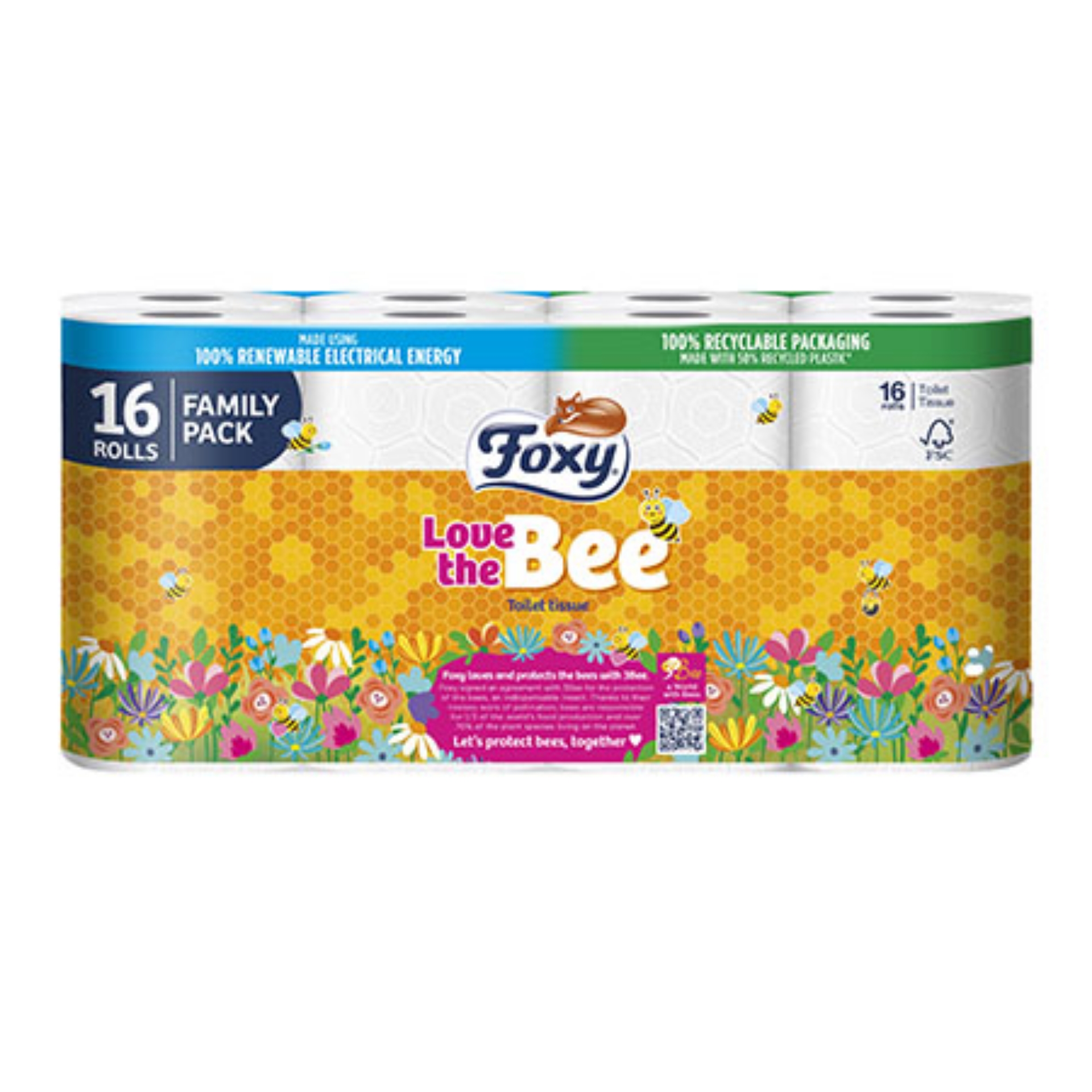 Picture of FOXY LOVE THE BEE TOILET ROLL 2ply FSC®