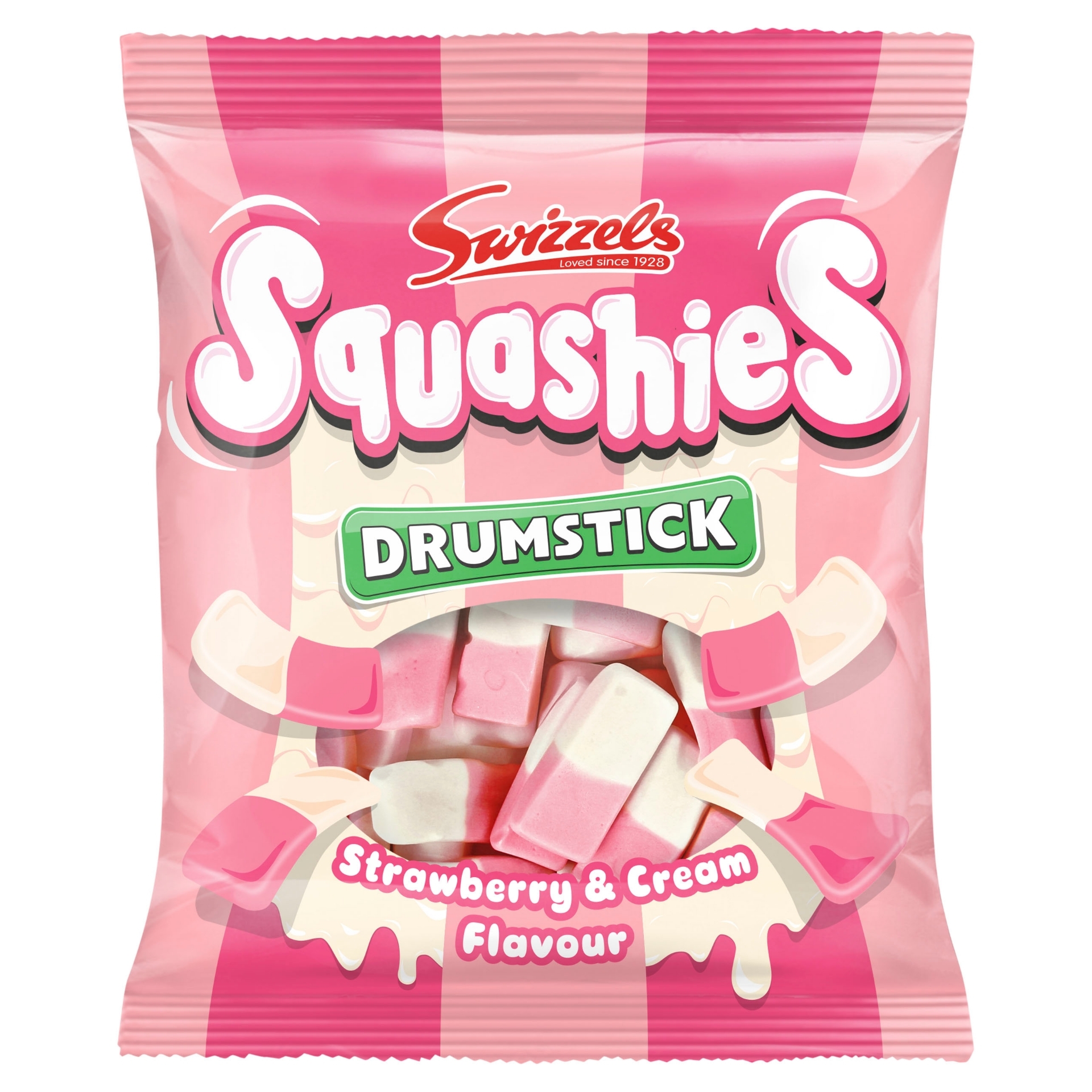 Picture of SWIZZELS SQUASHIES - STRAWBERRY & CREAM (140g)