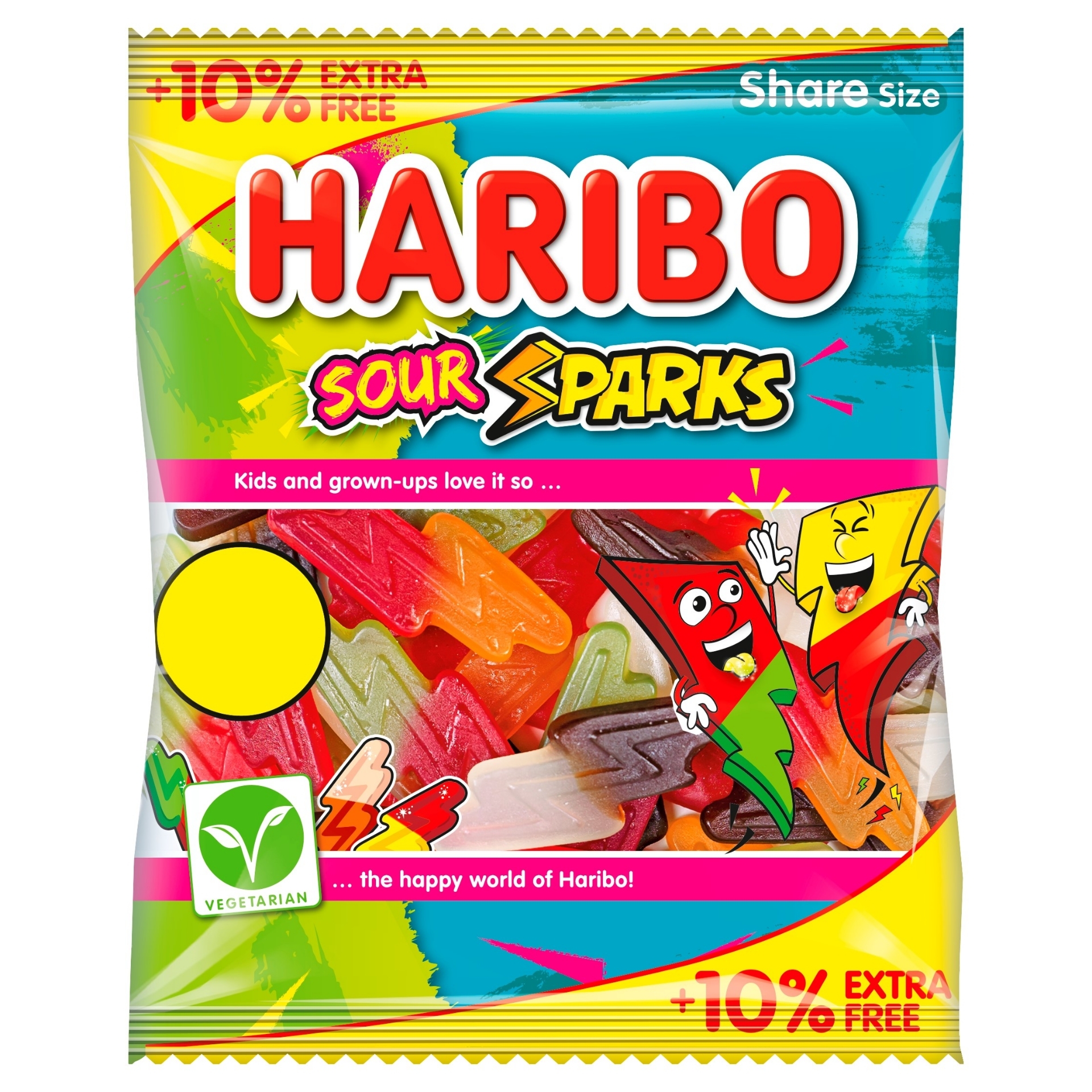 Picture of HARIBO SOUR SPARKS pm1.25 10% Ex Free^