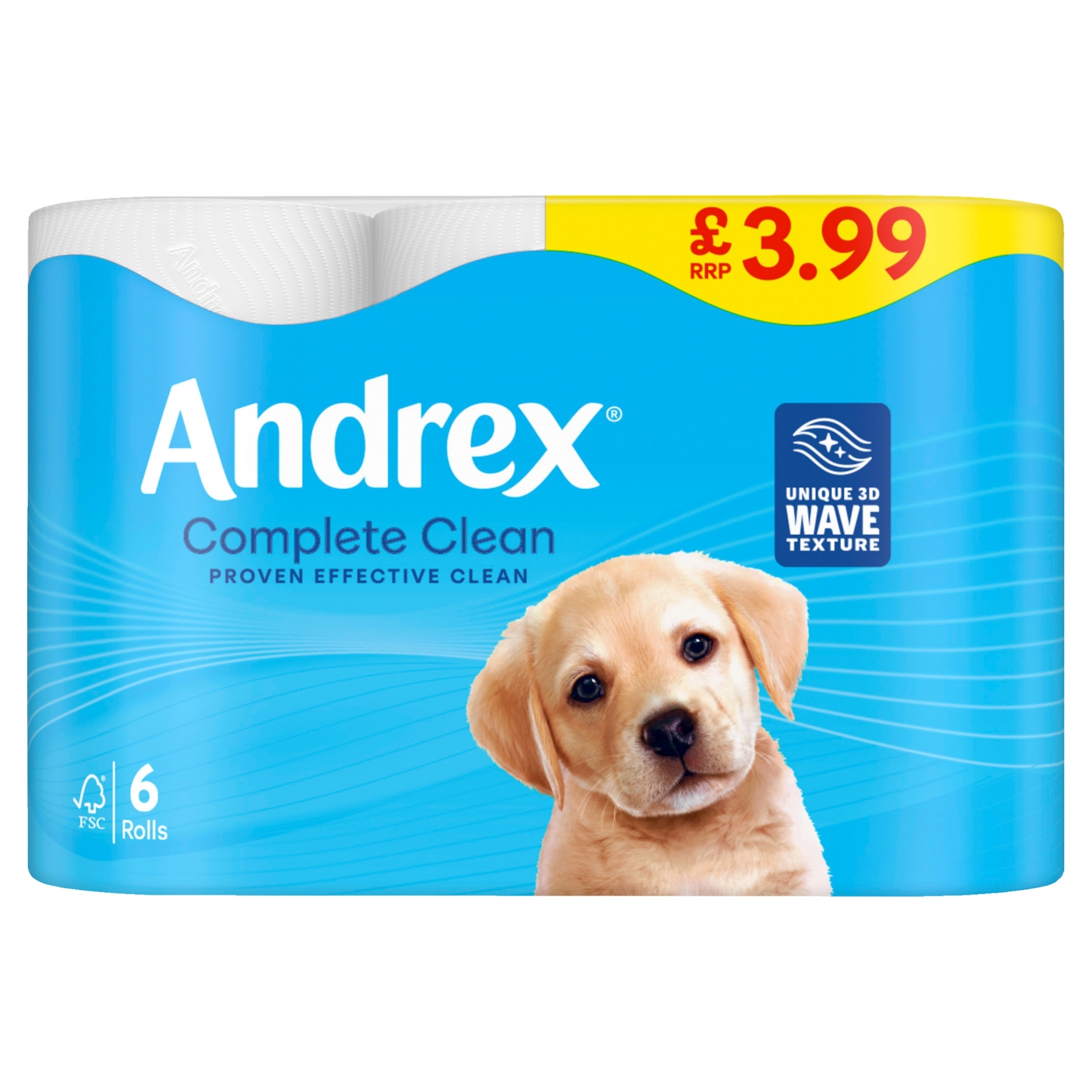 Picture of ANDREX TOILET ROLL COMPLETE CLEAN £3.99 190Sh FSC®