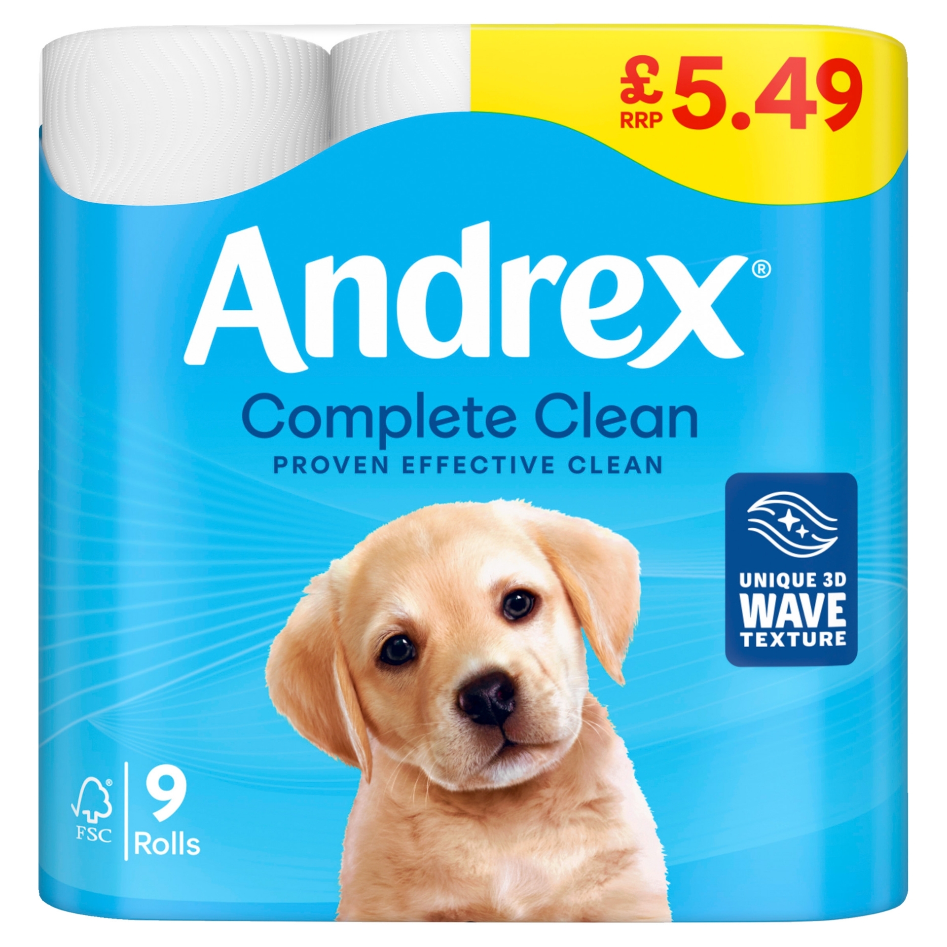Picture of ANDREX TOILET ROLL COMPLETE CLEAN £5.49 190Sh FSC®
