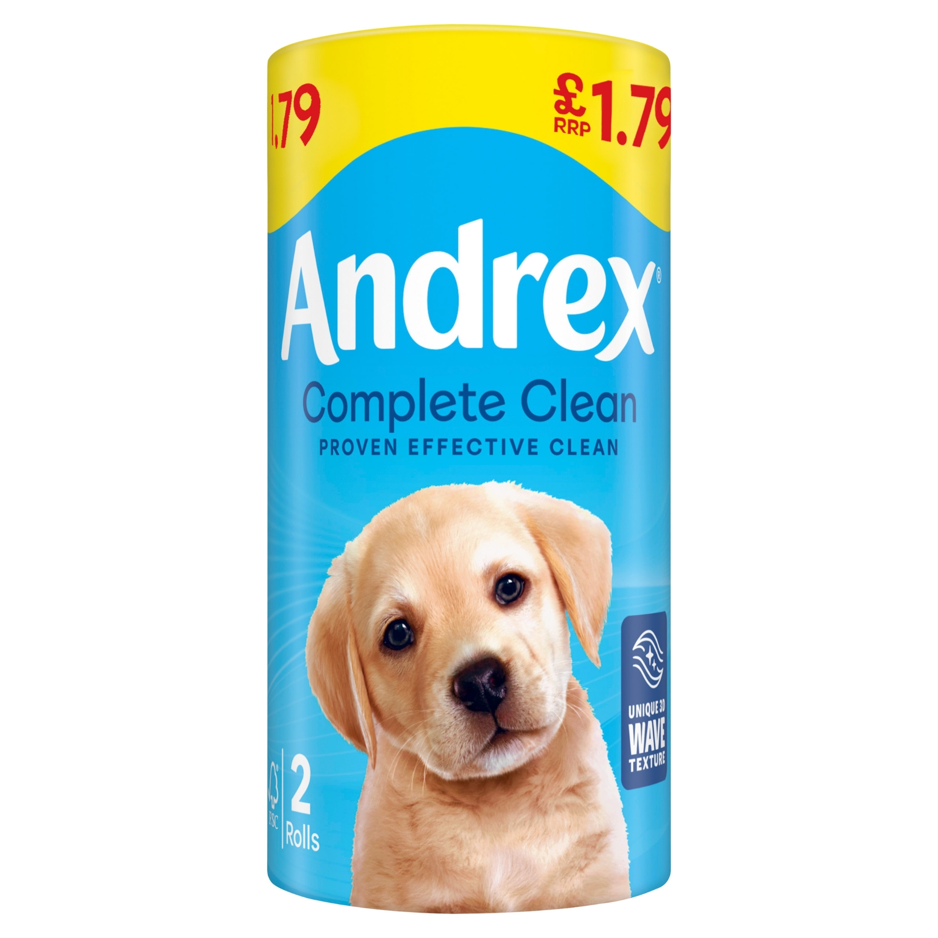 Picture of ANDREX TOILET ROLL COMPLETE CLEAN £1.79 190Sh FSC®