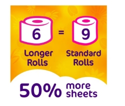 Picture of CUSHELLE QUILT TOILET ROLL SUNSH(6r=9r) 236Sh FSC®
