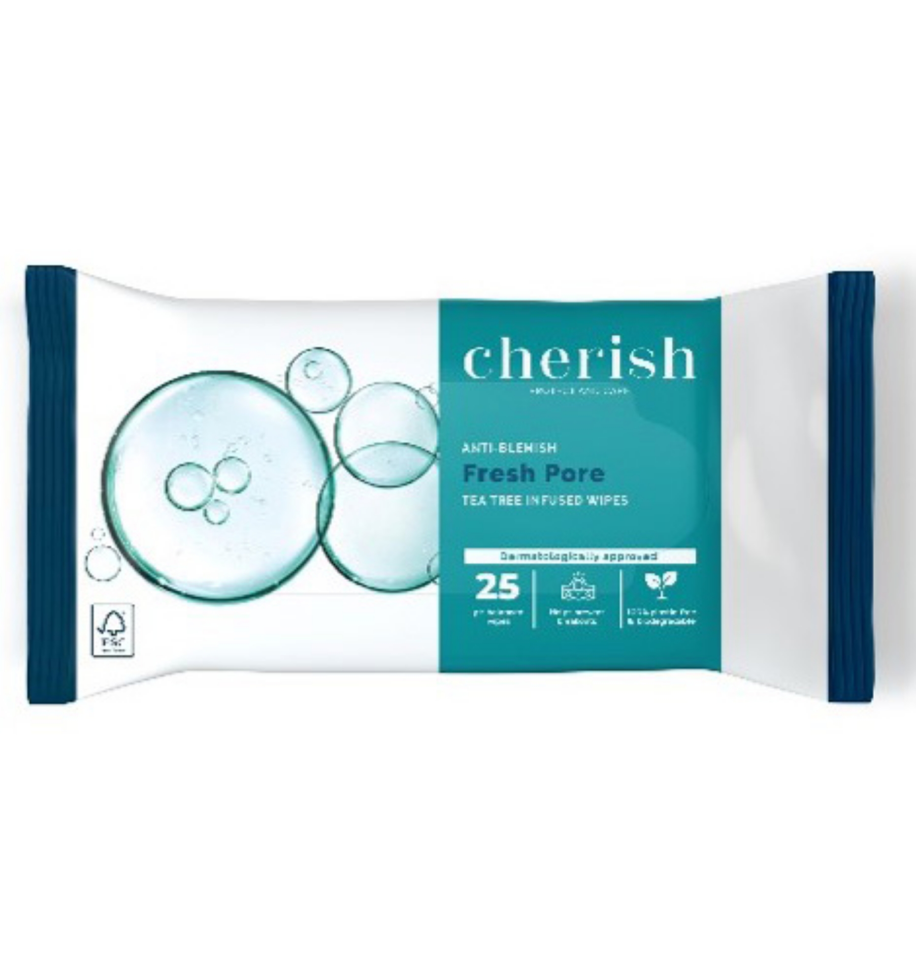 Picture of CHERISH TEA TREE FRESH PORE FACIAL WIPE FSC®(CHFP)