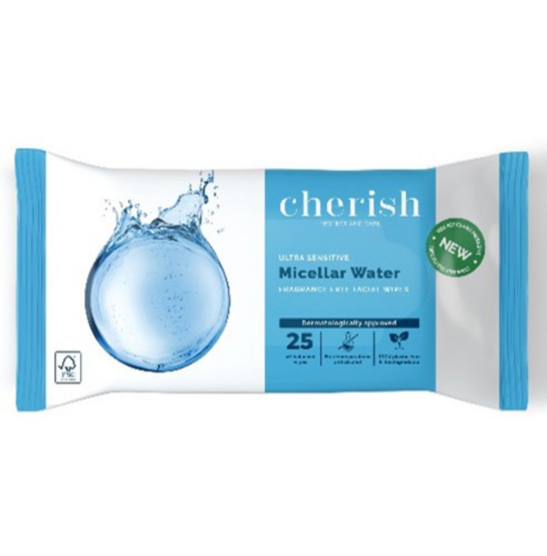 Picture of CHERISH MICELLAR FACE WIPE PLSTIC FREE FSC®(CHMWB)