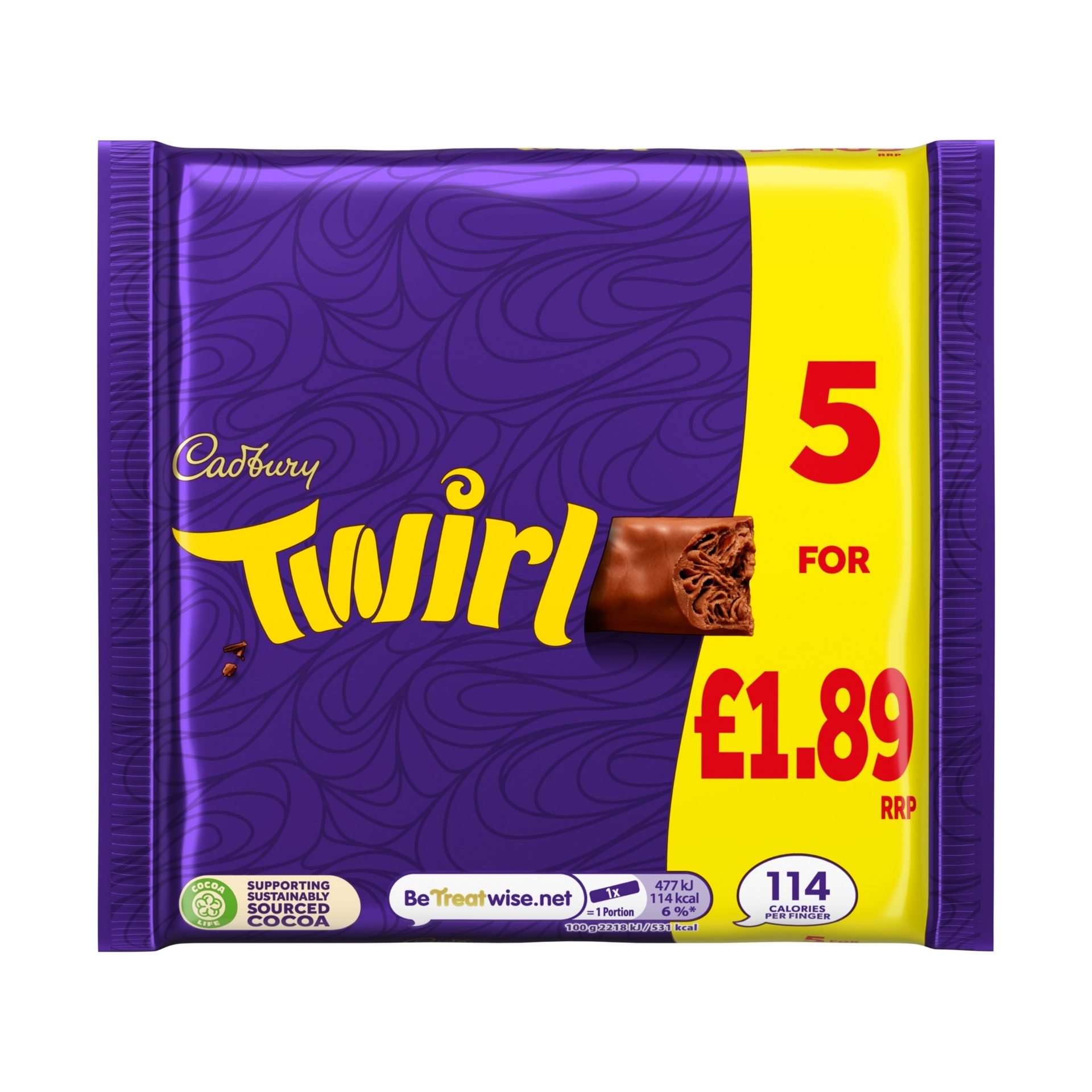Picture of CADBURY - TWIRL 5pk pm1.89 CO:IE