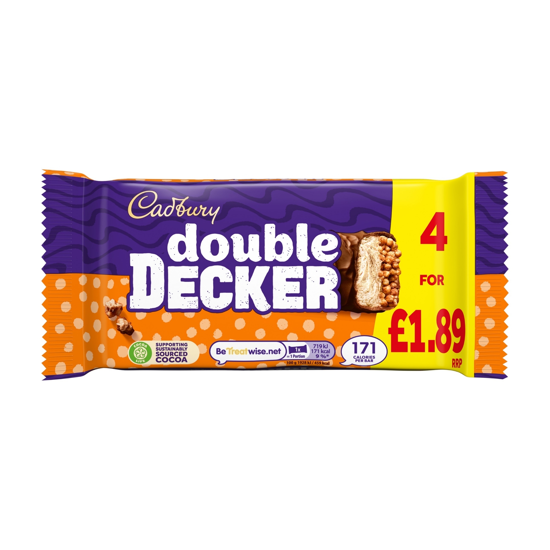 Picture of CADBURY - DOUBLE DECKER 4pk pm1.89 CO:PL
