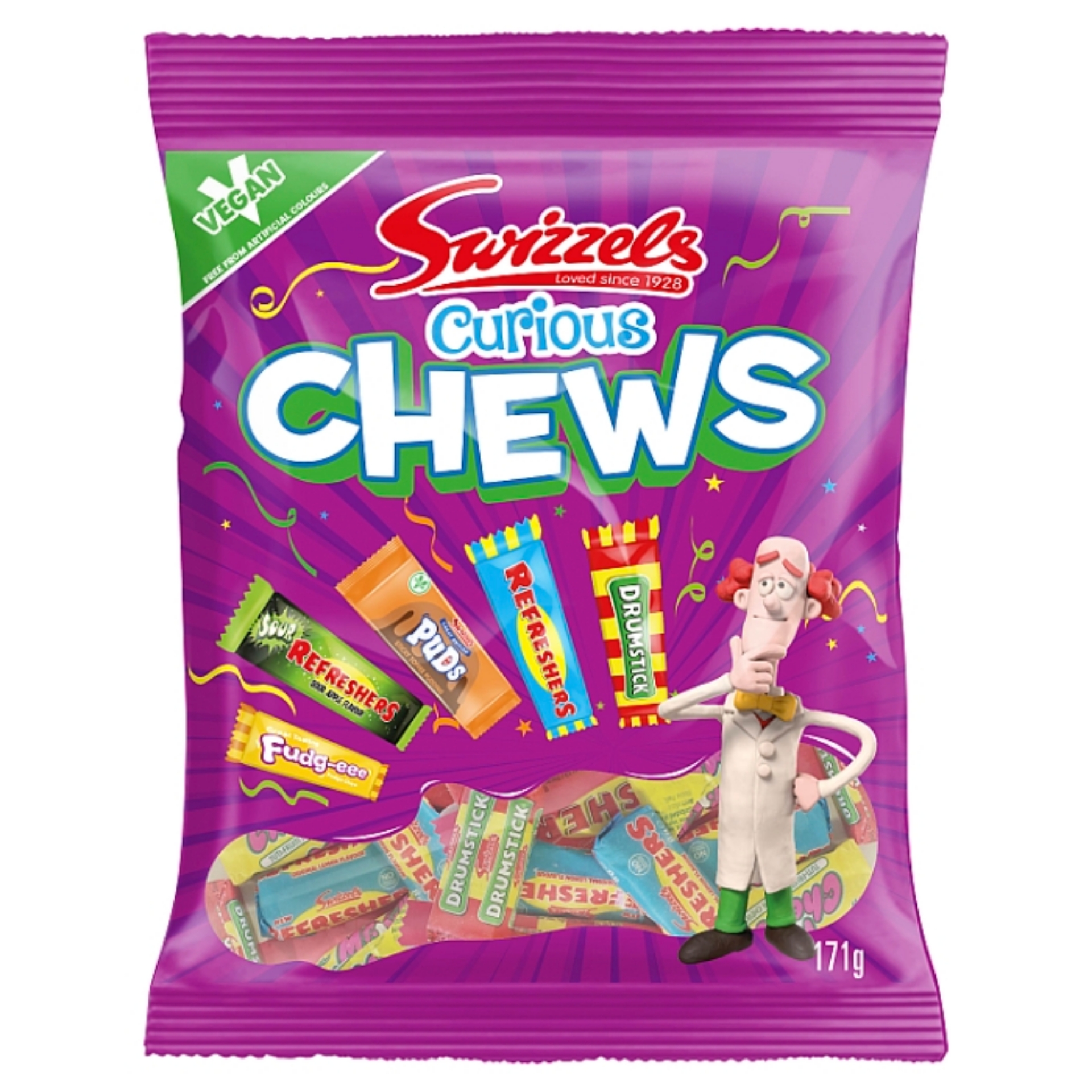 Picture of SWIZZELS CURIOUS CHEWS (171g)
